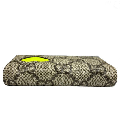 Gucci Key Case 6 Key Neon Heart GG Yellow Key Holder