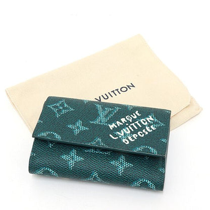Louis Vuitton Victor Wallet Monogram Heritage Canvas Green Trifold