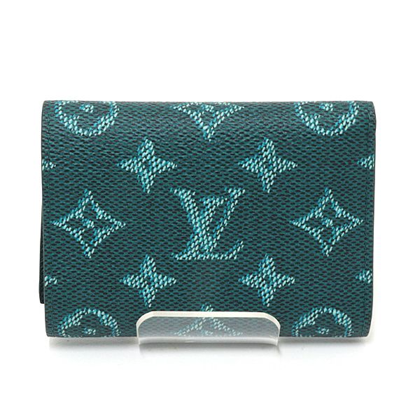 Louis Vuitton Victor Wallet Monogram Heritage Canvas Green Trifold