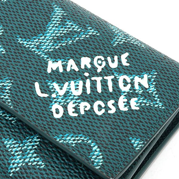 Louis Vuitton Victor Wallet Monogram Heritage Canvas Green Trifold