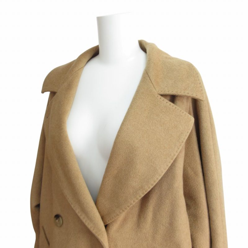 Max Mara Vintage Finest White Tag Pure Cashmere 100% Double Breasted Belted