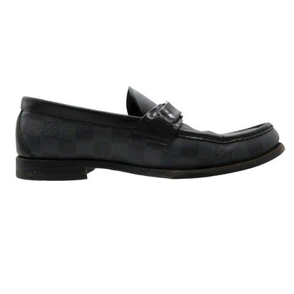 Louis Vuitton Lofa Damier Shoes LV Logo Leather Major Line 7 Gray