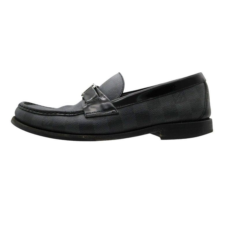 Louis Vuitton Lofa Damier Shoes LV Logo Leather Major Line 7 Gray