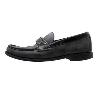 Louis Vuitton Lofa Damier Shoes LV Logo Leather Major Line 7 Gray