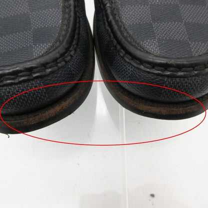 Louis Vuitton Lofa Damier Shoes LV Logo Leather Major Line 7 Gray