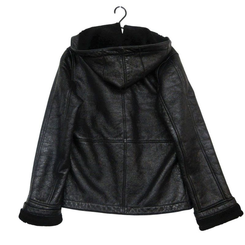 Max Mara Coat Hooded Jacket 36 XS Black