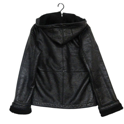 Max Mara Coat Hooded Jacket 36 XS Black