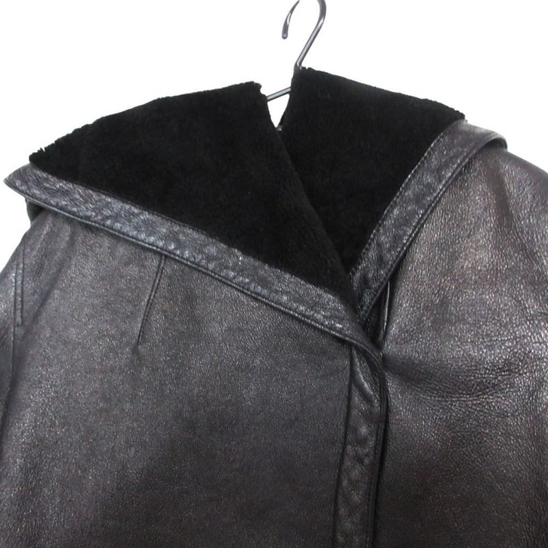 Max Mara Coat Hooded Jacket 36 XS Black