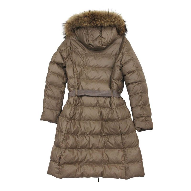 Moncler Nantesfur Down Coat Brown 1