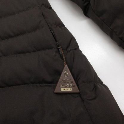 Moncler Brown Tag Martina Double Zip Down Coat Dark 1