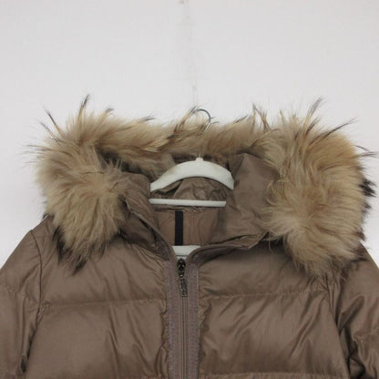 Moncler Nantesfur Down Coat Brown 1