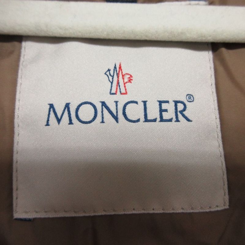 Moncler Nantesfur Down Coat Brown 1