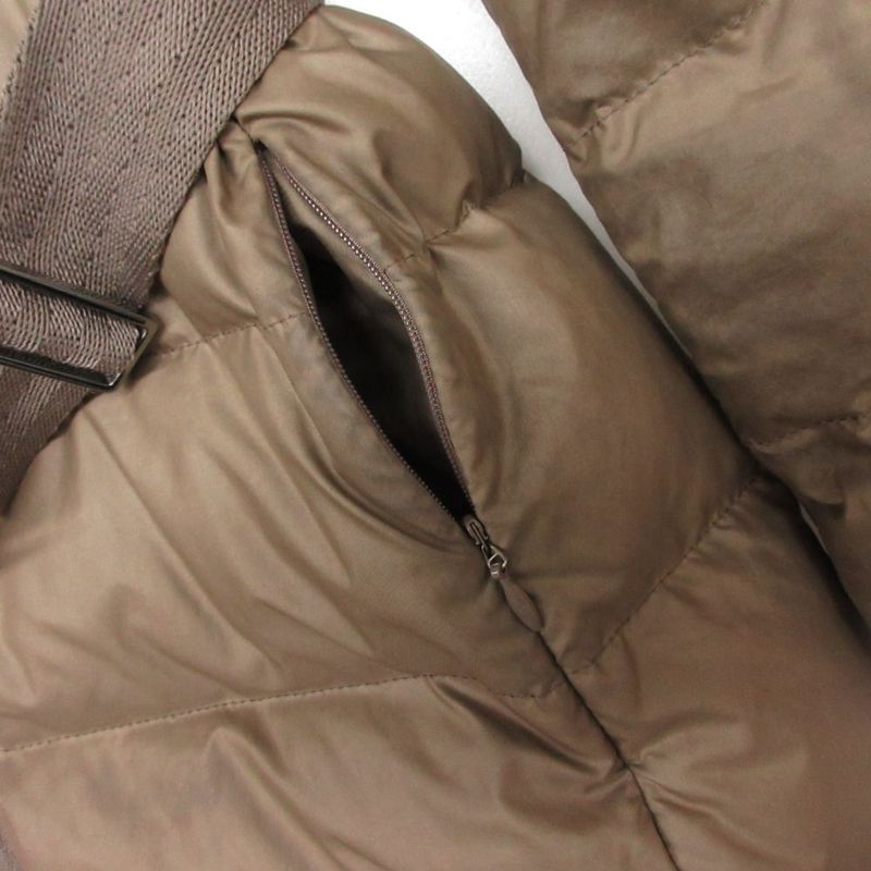 Moncler Nantesfur Down Coat Brown 1