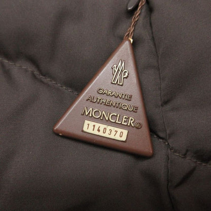 Moncler Brown Tag Martina Double Zip Down Coat Dark 1
