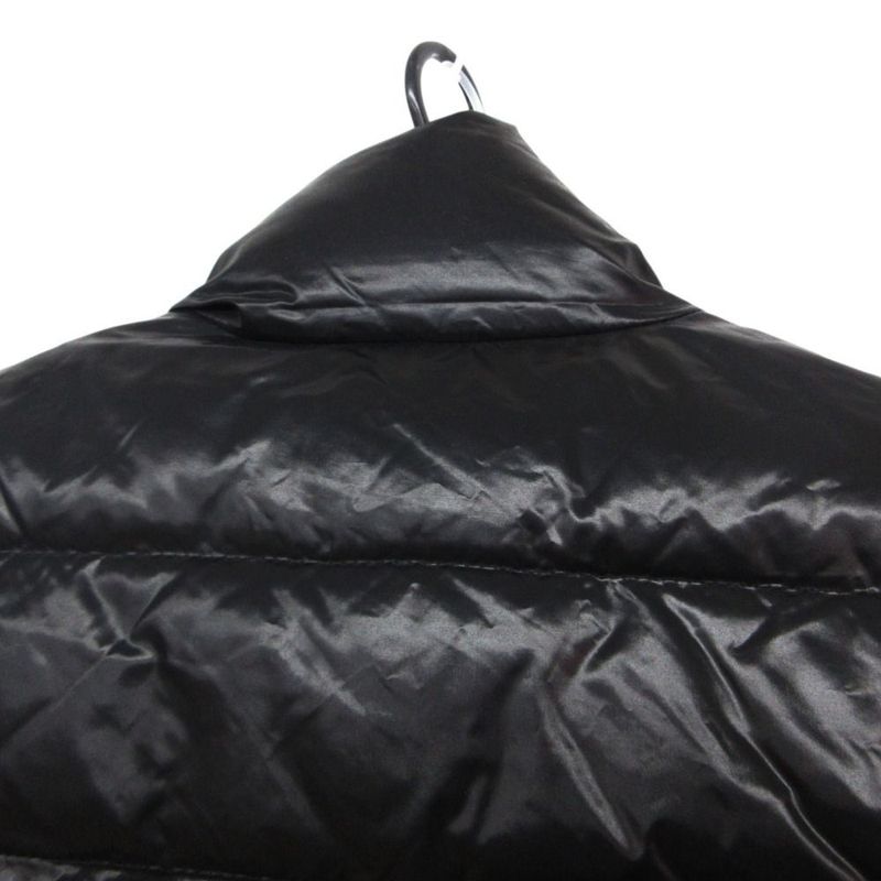 Moncler Down Vest Sleeveless Jacket Nylon Big Logo Patch Tibet Gilet 2 M Black