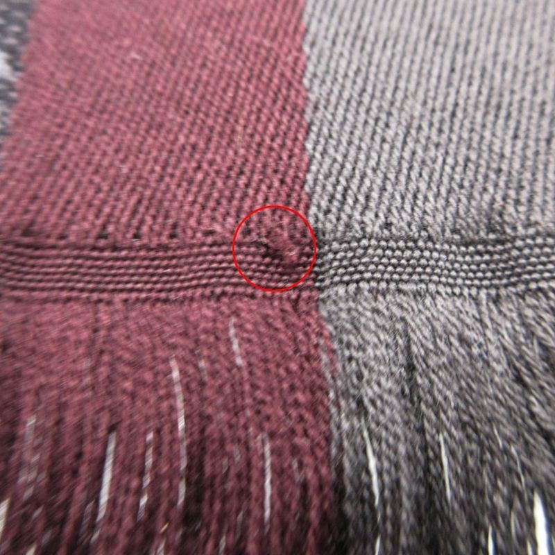 Gucci Scarf Shawl Web Line GG Pattern Fringe Gray Black