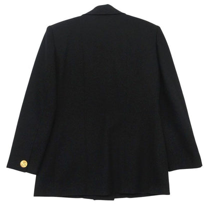 Chanel Vintage CC Logo Gold Button Skirt Double Breasted 38