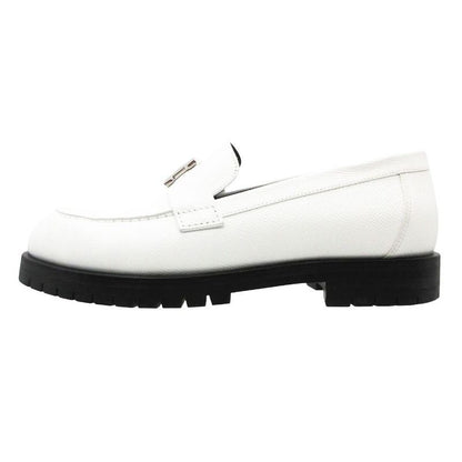 Hermes Lofa Moccasins Faubourg Veau Epsom White 37