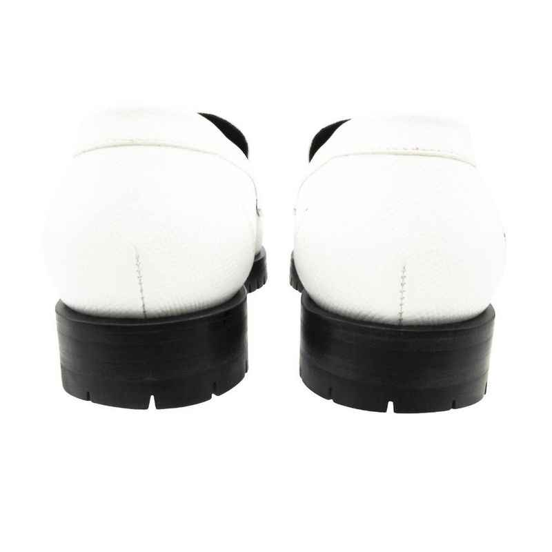 Hermes Lofa Moccasins Faubourg Veau Epsom White 37