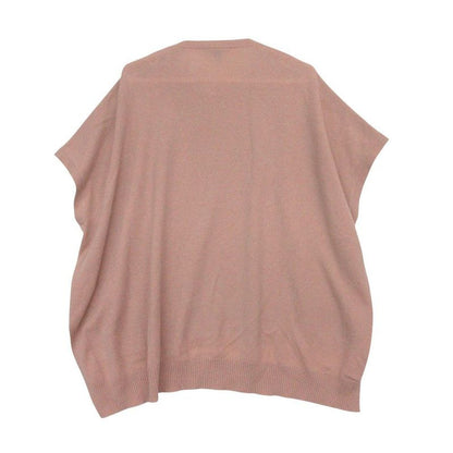 Louis Vuitton Cashmere Knit Sweater Wide Side Slit Pink
