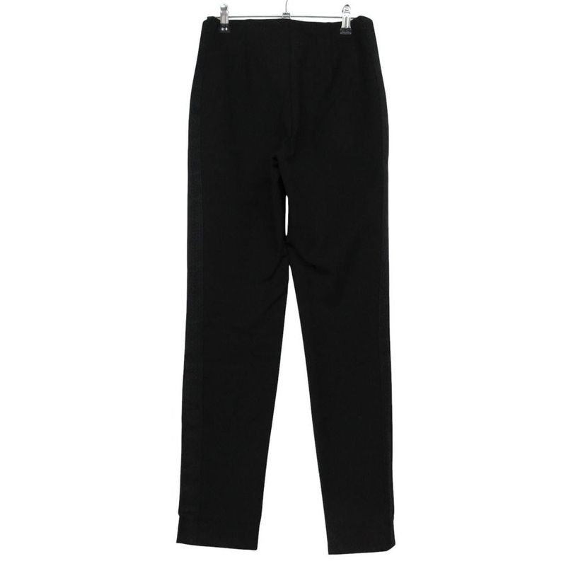 Dior Pants Stretch Braid Side Line 38 S Black