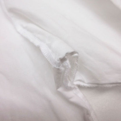 Chanel Quality Shirt Blouse Long Sleeve Wide CC Logo Button Inside Out Top White