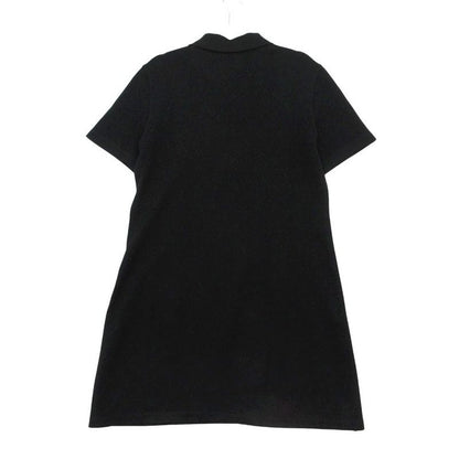 Louis Vuitton Dress Short Sleeve Monogram Pique Polo Gold Button L Black