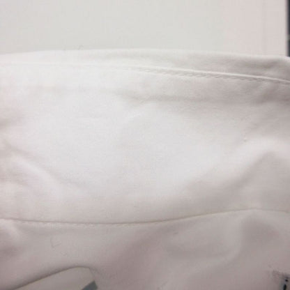 Chanel Quality Shirt Blouse Long Sleeve Wide CC Logo Button Inside Out Top White