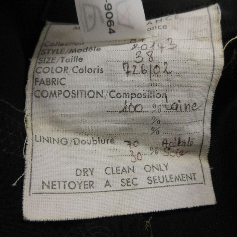 Chanel Vintage CC Logo Gold Button Skirt Double Breasted 38