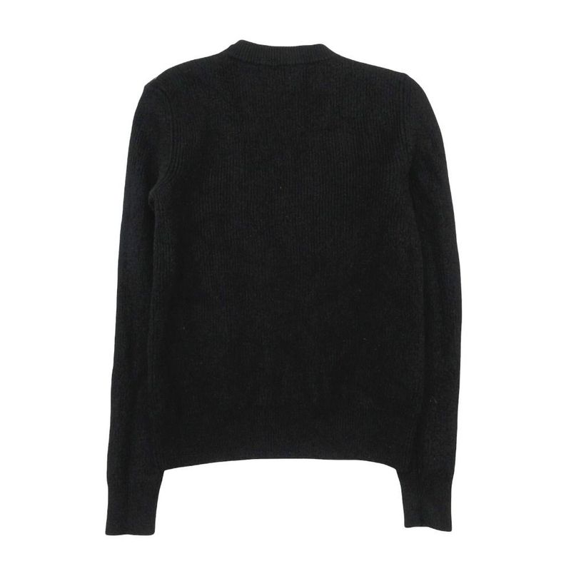 Dior Knit Sweater Long Sleeve Zip Decoration Logo Crew Neck Tight Fit Iline Top