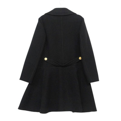 Louis Vuitton Cashmere Peacoat Double Breasted Jacket Anchor Gold Button 36 S