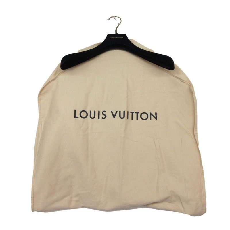 Louis Vuitton Cashmere Peacoat Double Breasted Jacket Anchor Gold Button 36 S