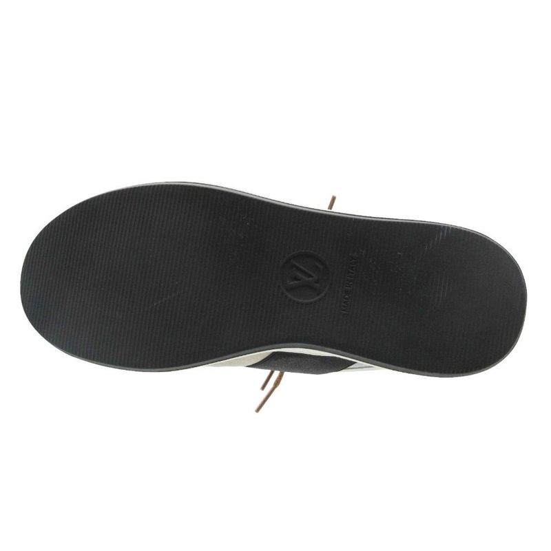 Louis Vuitton Sneakers Sandals Slip on Suede Luxury Line Shoes 35 Black