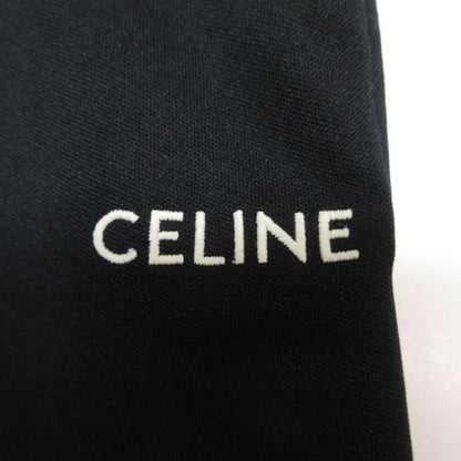 Celine Track Pants Logo Embroidery Jersey XS Black