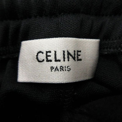 Celine Track Pants Logo Embroidery Jersey XS Black