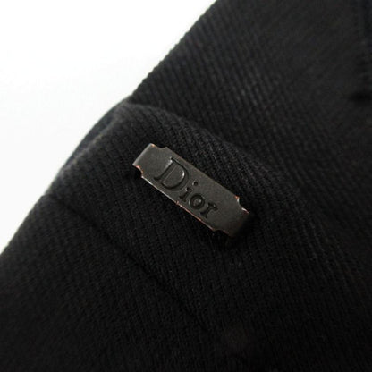 Dior Pants Stretch Braid Side Line 38 S Black
