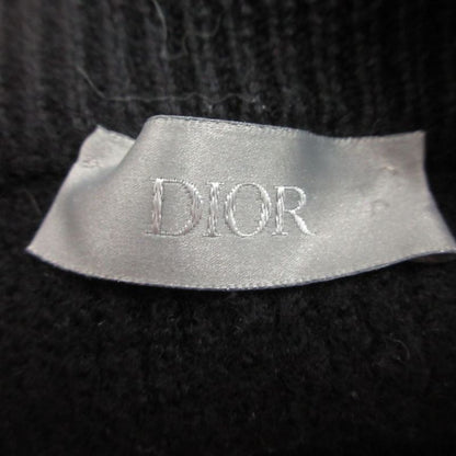 Dior Knit Sweater Long Sleeve Zip Decoration Logo Crew Neck Tight Fit Iline Top