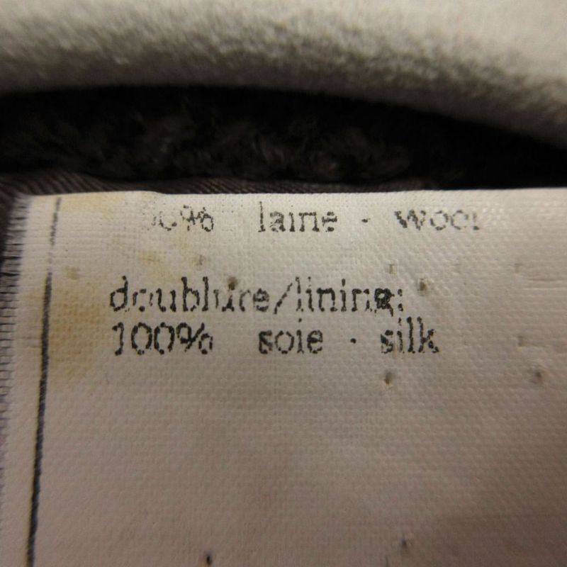 Chanel Vintage Tweed Tailored Jacket Square CC Logo Button 38 M Brown
