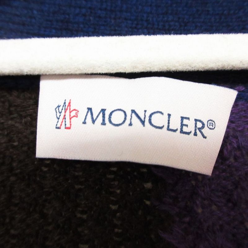 Moncler Genius 1 JW Anderson Cashmere Blend Cardigan Patchwork M Multicolor