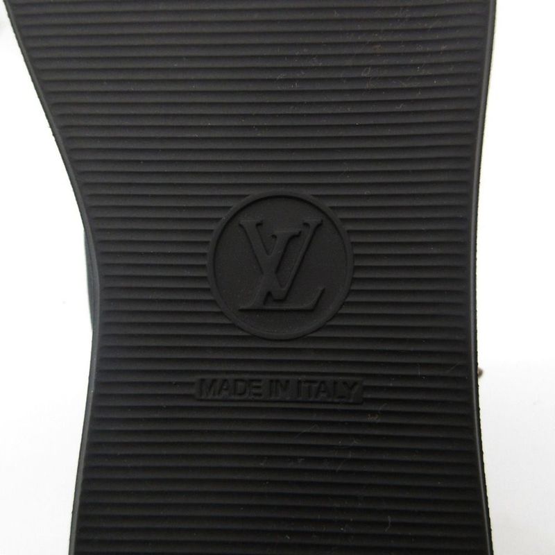 Louis Vuitton Sneakers Sandals Slip on Suede Luxury Line Shoes 35 Black