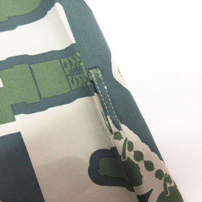 Hermes Silk Dress le Tresor de Medor Rayure 34 S Green