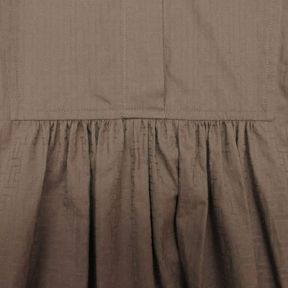 Hermes Dress Bohemian Short Gauze Mosaic 40 L Brown