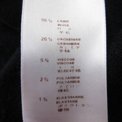 Louis Vuitton Cashmere Blend Knit Sweater Long Sleeve Layered 2-Way Top S Navy