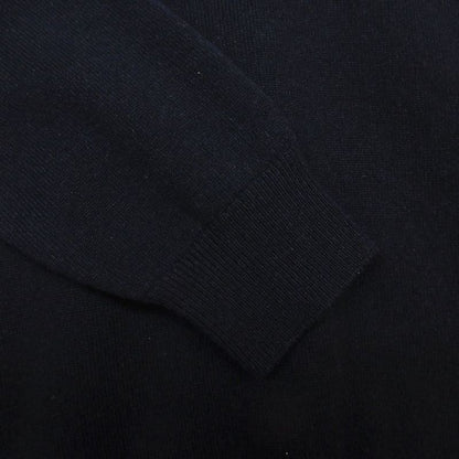 Louis Vuitton Cashmere Blend Knit Sweater Long Sleeve Layered 2-Way Top S Navy