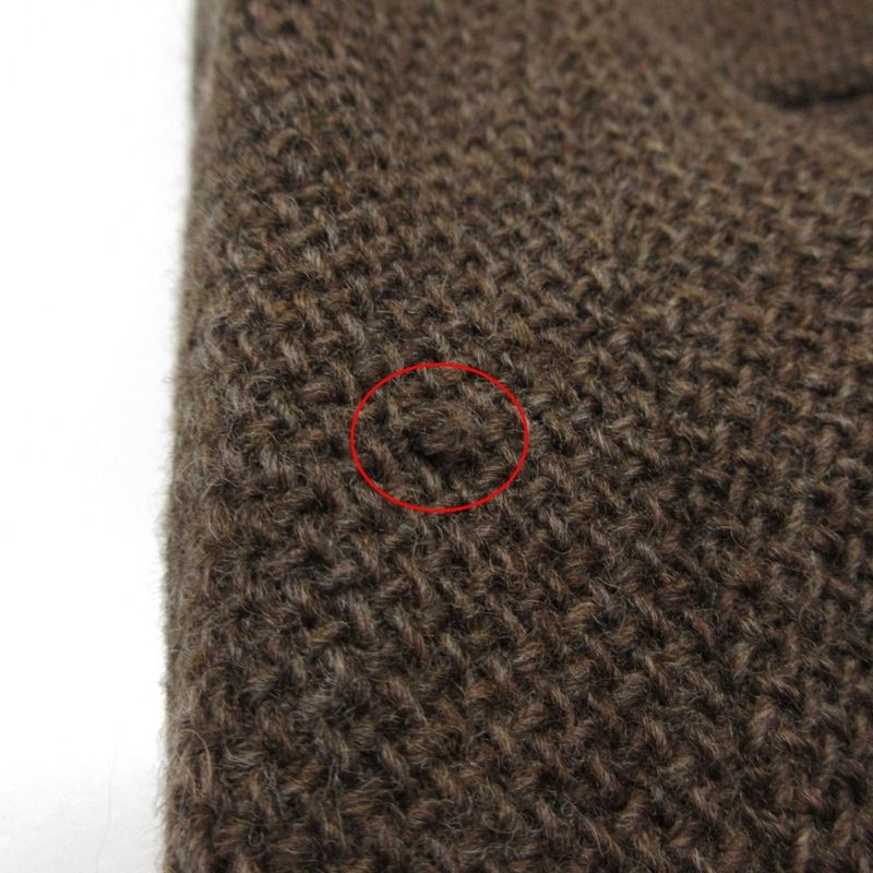 Chanel Vintage Tweed Tailored Jacket Square CC Logo Button 38 M Brown