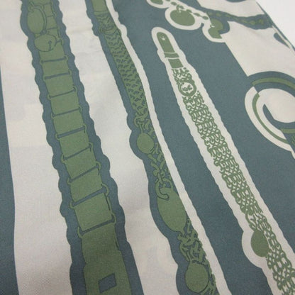 Hermes Silk Dress le Tresor de Medor Rayure 34 S Green