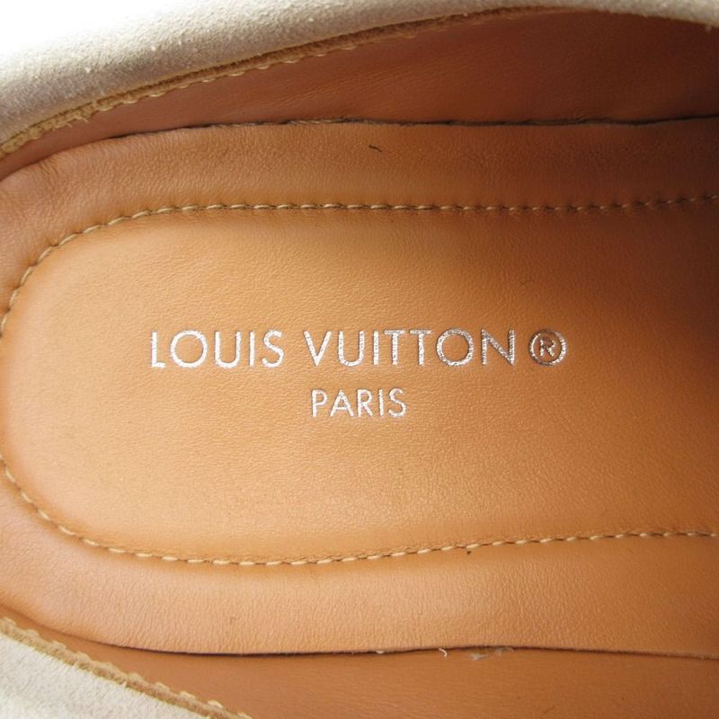 Louis Vuitton Sneakers Sandals Slip on Suede Luxury Line Shoes 35 Black