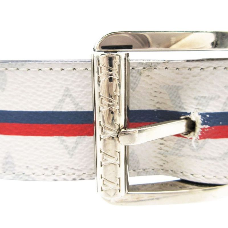 Louis Vuitton Belt Ceintur Monogram White