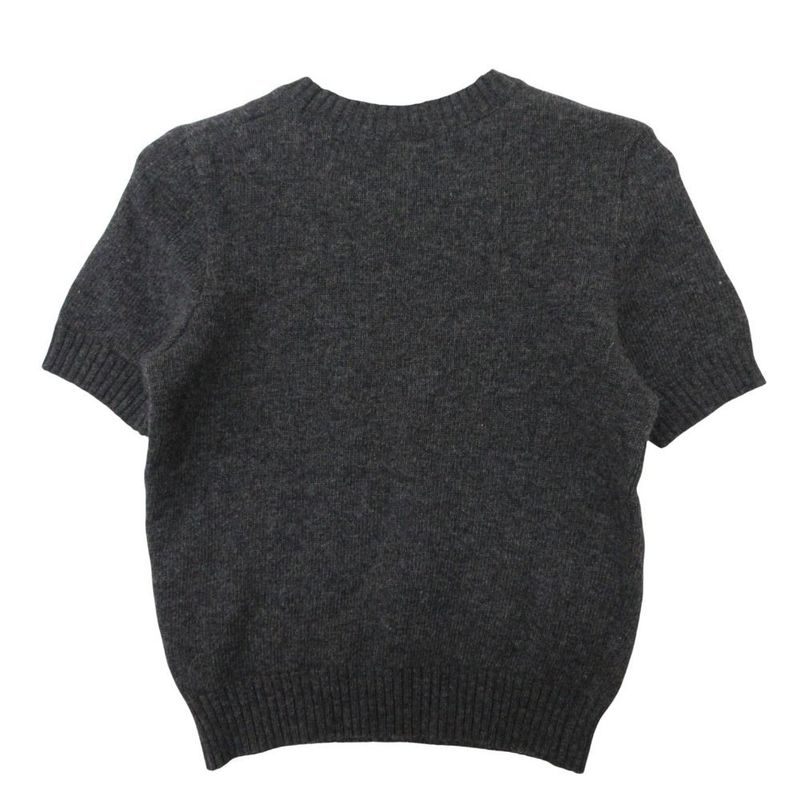 Dolce & Gabbana D&g Wool Nylon Logo Knit Sweater Short Sleeve
