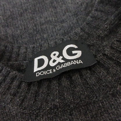 Dolce & Gabbana D&g Wool Nylon Logo Knit Sweater Short Sleeve